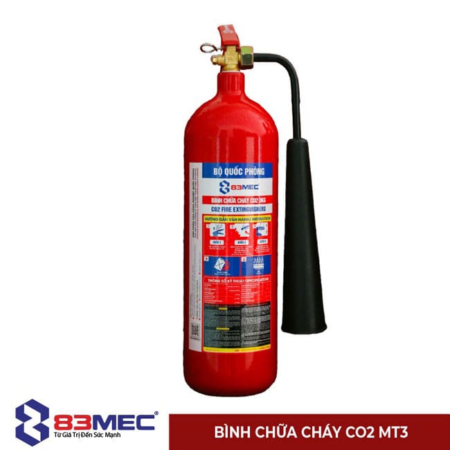 Bình Chữa Cháy Co2 3kg Bộ Quốc Phòng (Tem Kiểm Định)